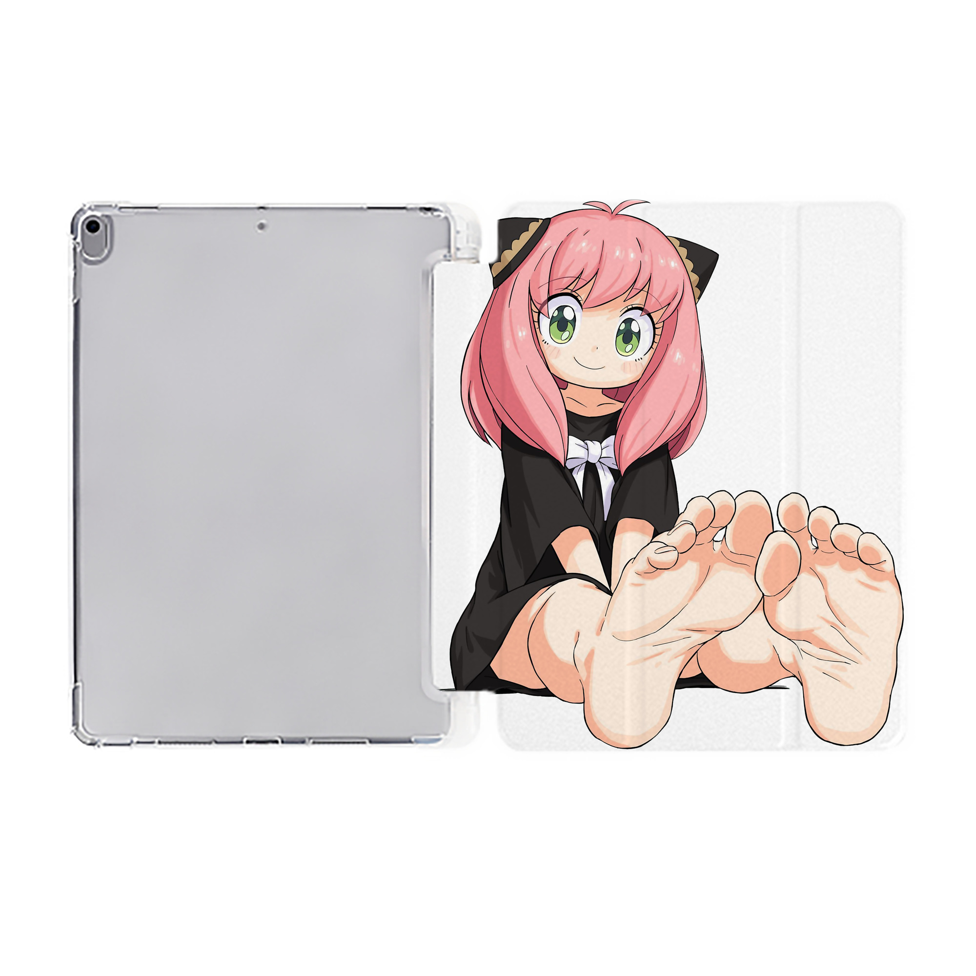 （画像用） SPY×FAMILY间谍家家酒 IPad ケース ペン収納付き 三つ折りスタンド PUレザー×シリコン 対応機種9.5/10.5/10.9インチ